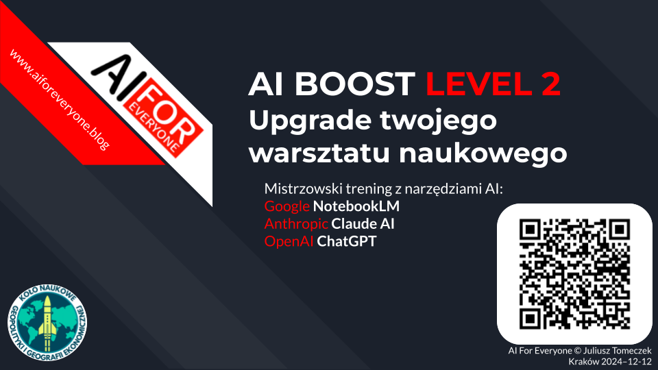 1 AI BOOST LEVEL 2 Upgrade twojego warsztatu naukowego