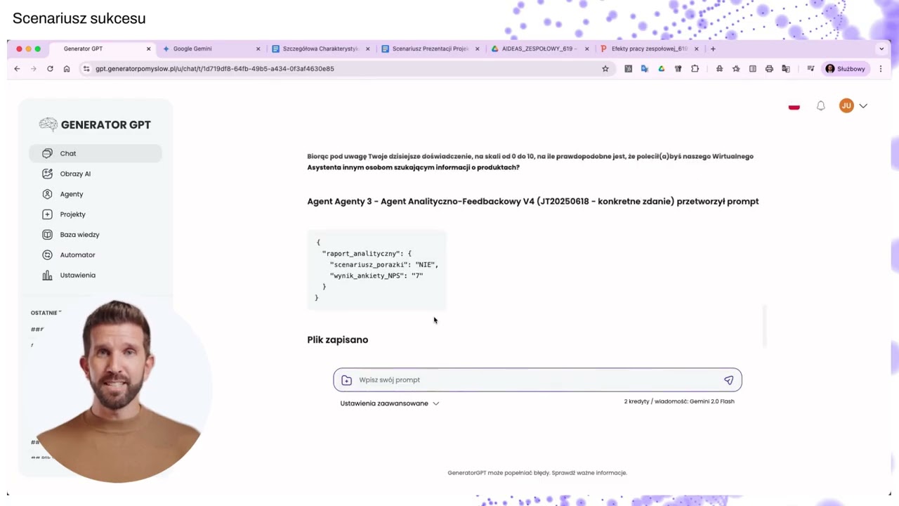 Video thumbnail: TEAM 619 AIDEAS FINAL VIDEO, a presentation of the AI agent team built for Saint-Gobain